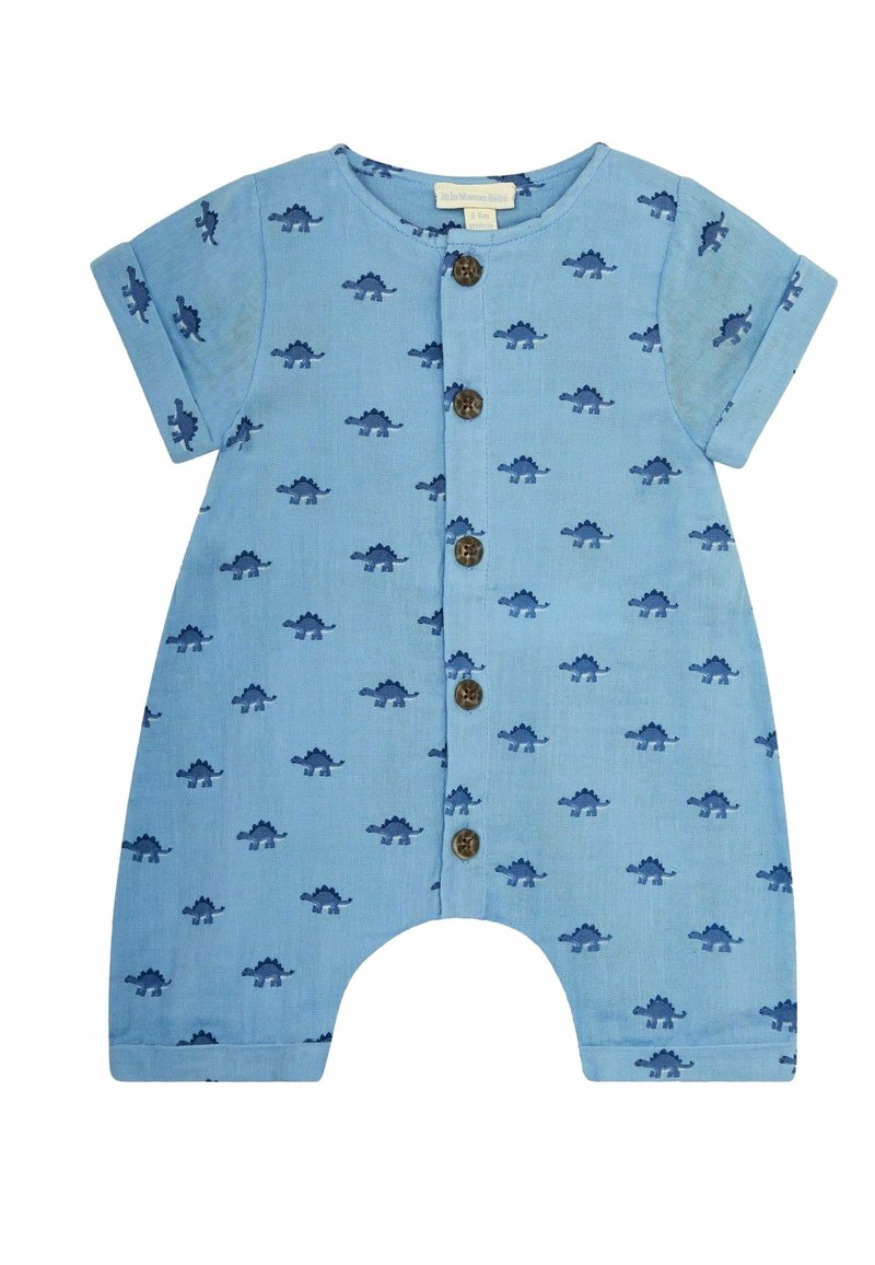 JoJo Maman Bébé DINOSAUR CHEESE BUTTON FRONT  REGULAR FIT - Combinaison - denim