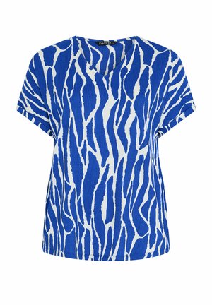 Evans, PLUS SIZE SHORT SLEEVE TOPS. - Blusa - neon blue