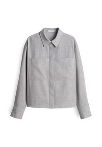 BOXY FIT - Hemdbluse - hazy fog melange