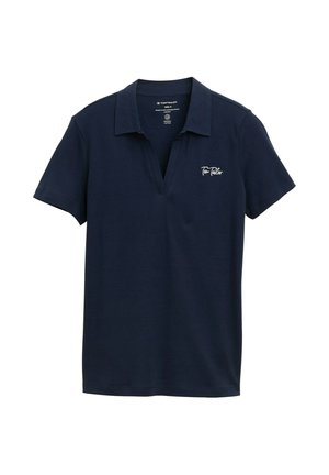 TOM TAILOR, BASIC MIT LOGO-STICKEREI - Polo - sky captain blue