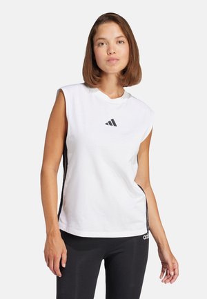 SIN MANGAS ESSENTIALS 3 BANDAS - Top - white