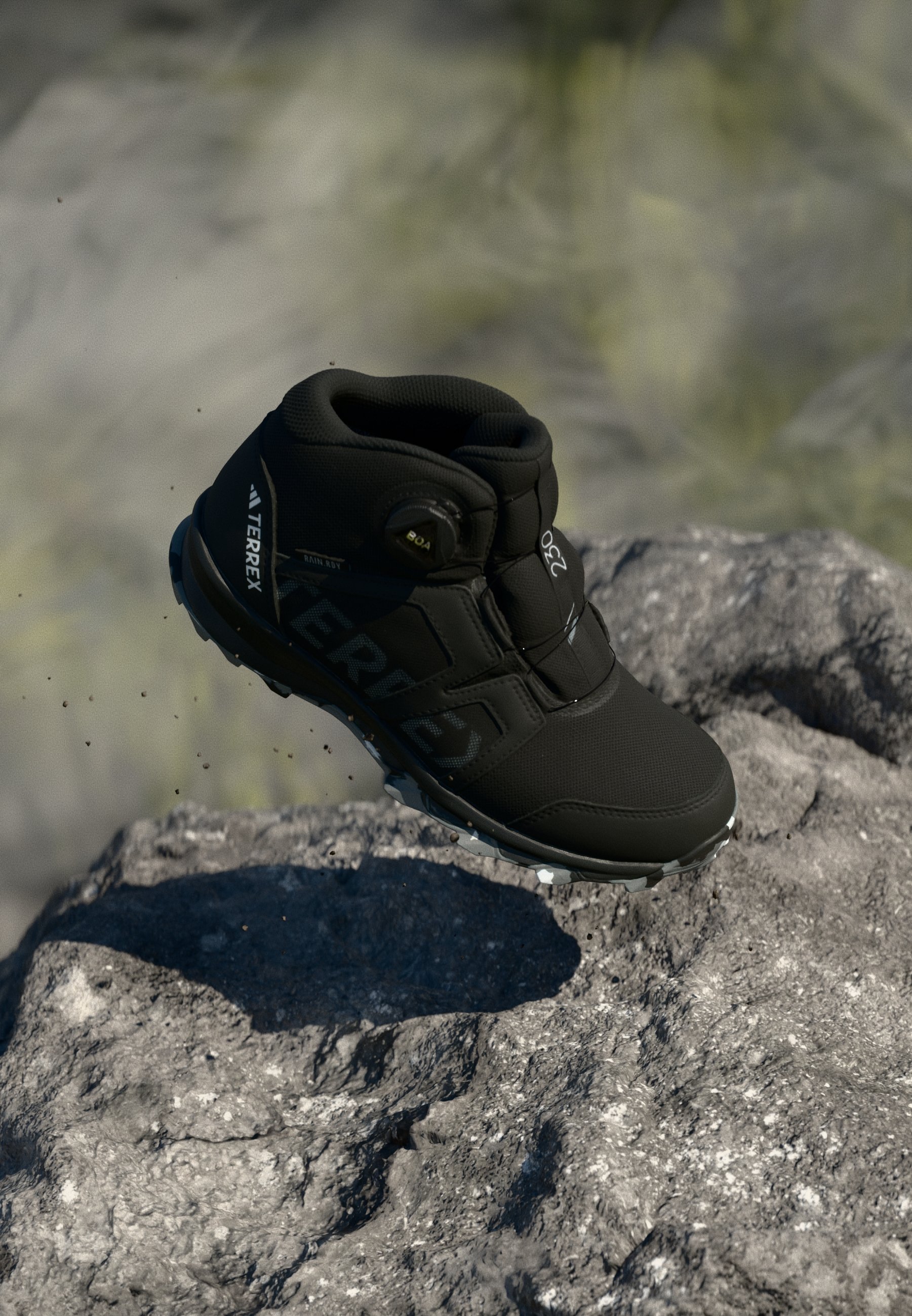 adidas Terrex BOA MID UNISEX - Hiking shoes - core black/footwear  white/grey three/black - Zalando.ie