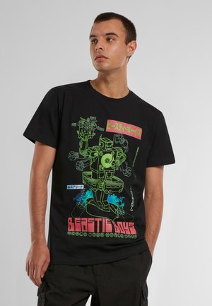 Mister Tee BEASTIE BOYS ROBOT  - T-shirt imprimé - black