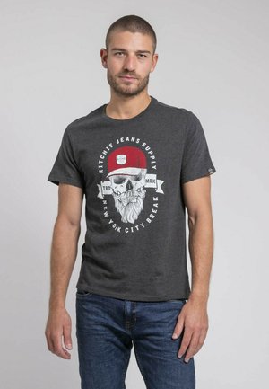 RITCHIE JEANS - T-shirt imprimé - gris