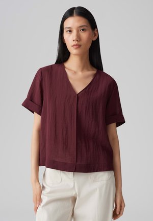 BOXY FIT - Blouse - cassis