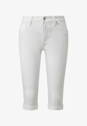 QS, JEANS-HOSE CATIE - Jeansshort - weiß