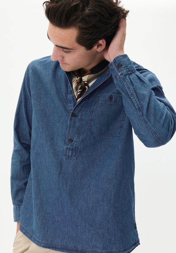 Hemd - dark washed denim