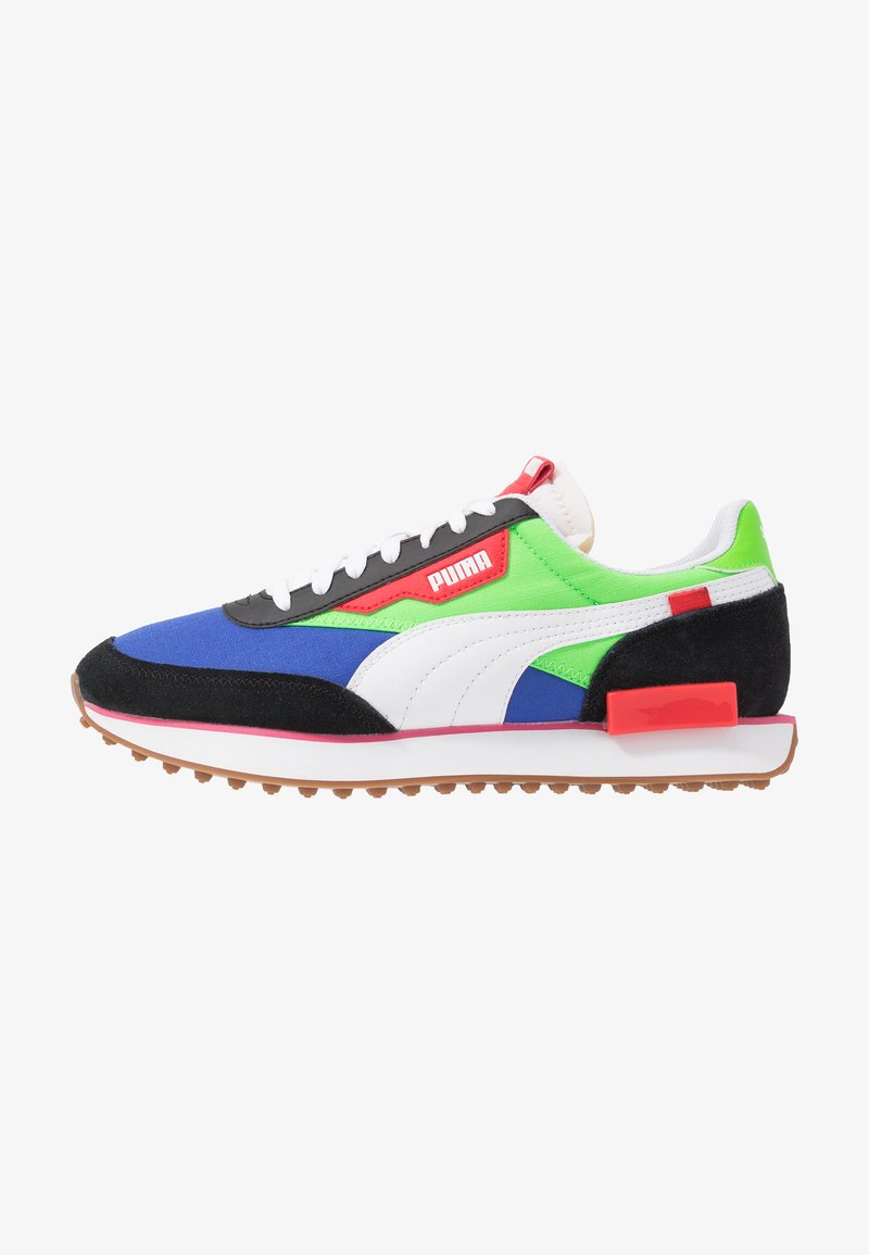 Puma Future Rider Play On Unisex Trainers Black Fluo Green Dazzling Blue Black Zalando Co Uk Puma Future Rider Play On Unisex Trainers Black Fluo Green Dazzling Blue Black Zalando Co Uk