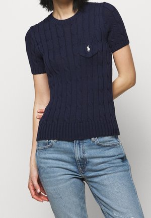 Print T-shirt - dark blue