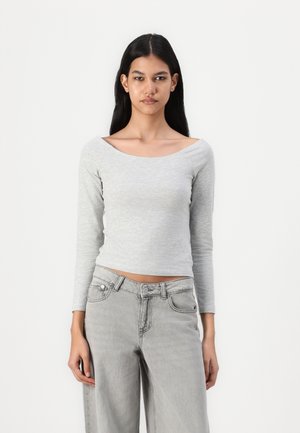 ONLLIVELOVE LIFE  - Long sleeved top - light grey melange