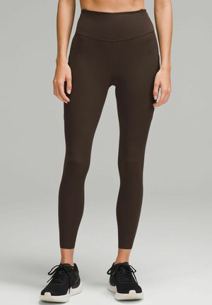lululemon FAST AND FREE HIGH-RISE POCKETS  - Leggings - espresso