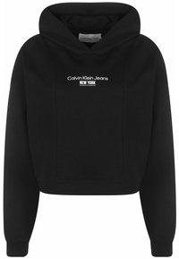 Calvin Klein Jeans - INTERLOCK - Felpa con cappuccio - ck black Immagine in miniatura 1