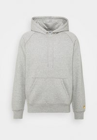 HOODED CHASE - Huppari - grey heather/gold