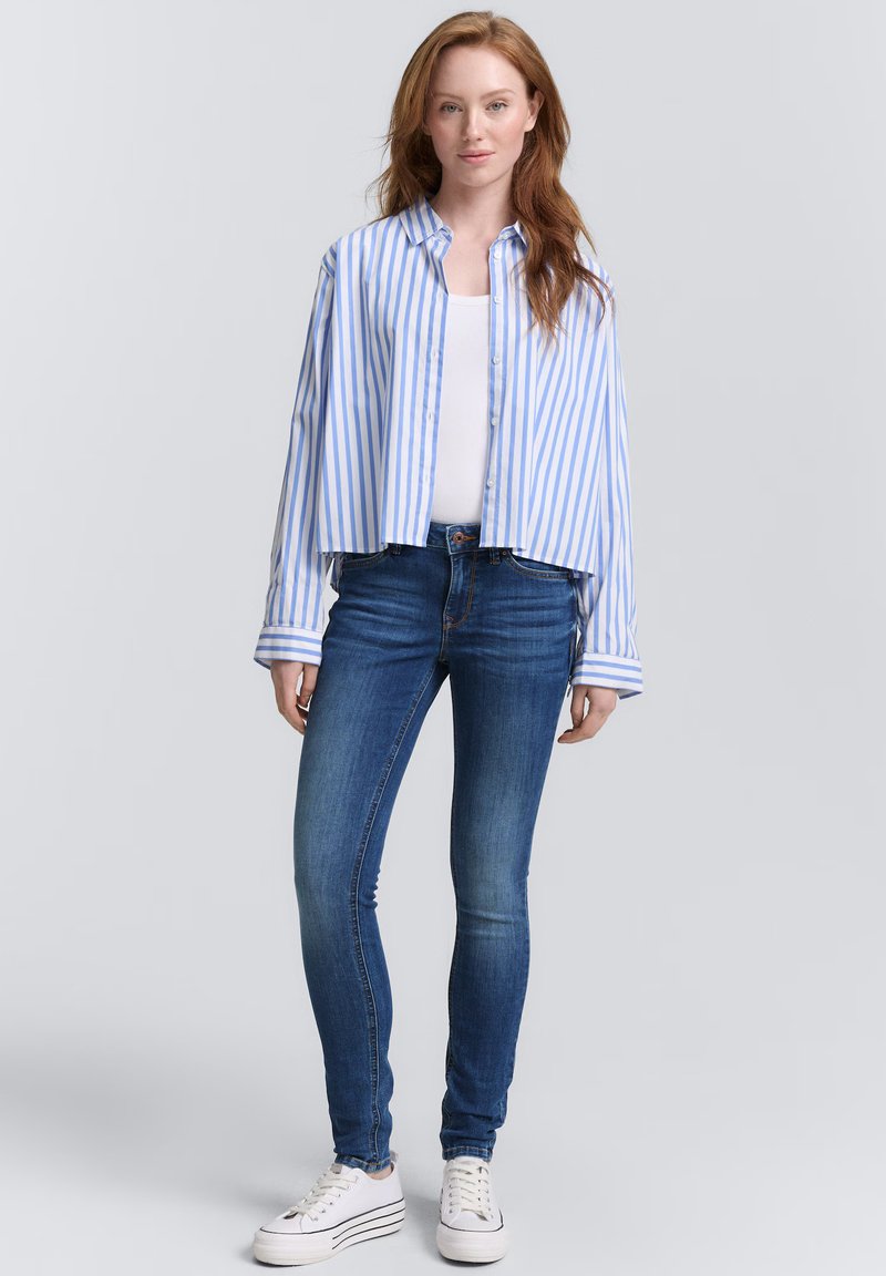 TOM TAILOR DENIM TTJONA - Jeans Skinny - clean mid stone blue denim