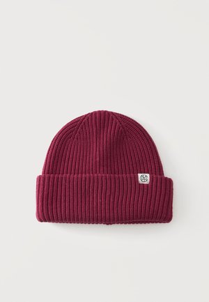 MSCH Copenhagen, RACHELLE ICON BEANIE KEY - Плетена шапка - bordeaux