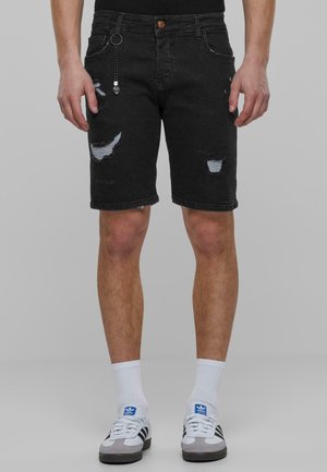 Jeansshort - black