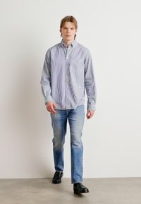Les Deux KENT SHIRT - Πουκάμισο - white/surf blue