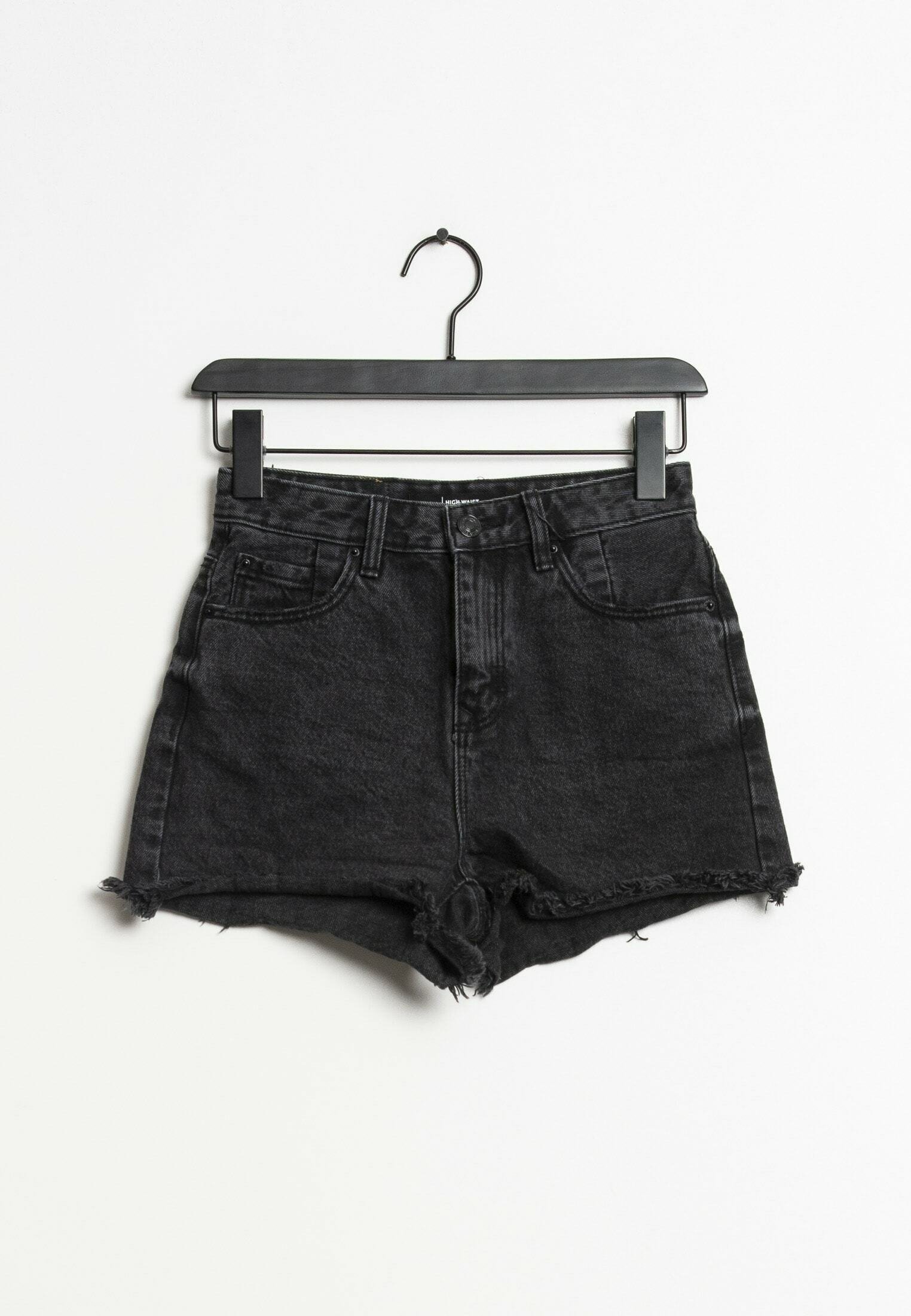 Stradivarius Shorts vaqueros - black/negro - Zalando.es
