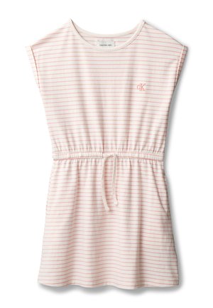 STRIPED  - Vestito di maglina - pearl tcx