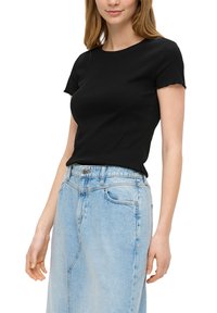 QS CROPPED - T-paita - schwarz