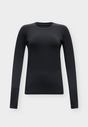 Burton, WOMENS MERINO MIDWEIGHT BASELAYER CREW - Caraco - true black
