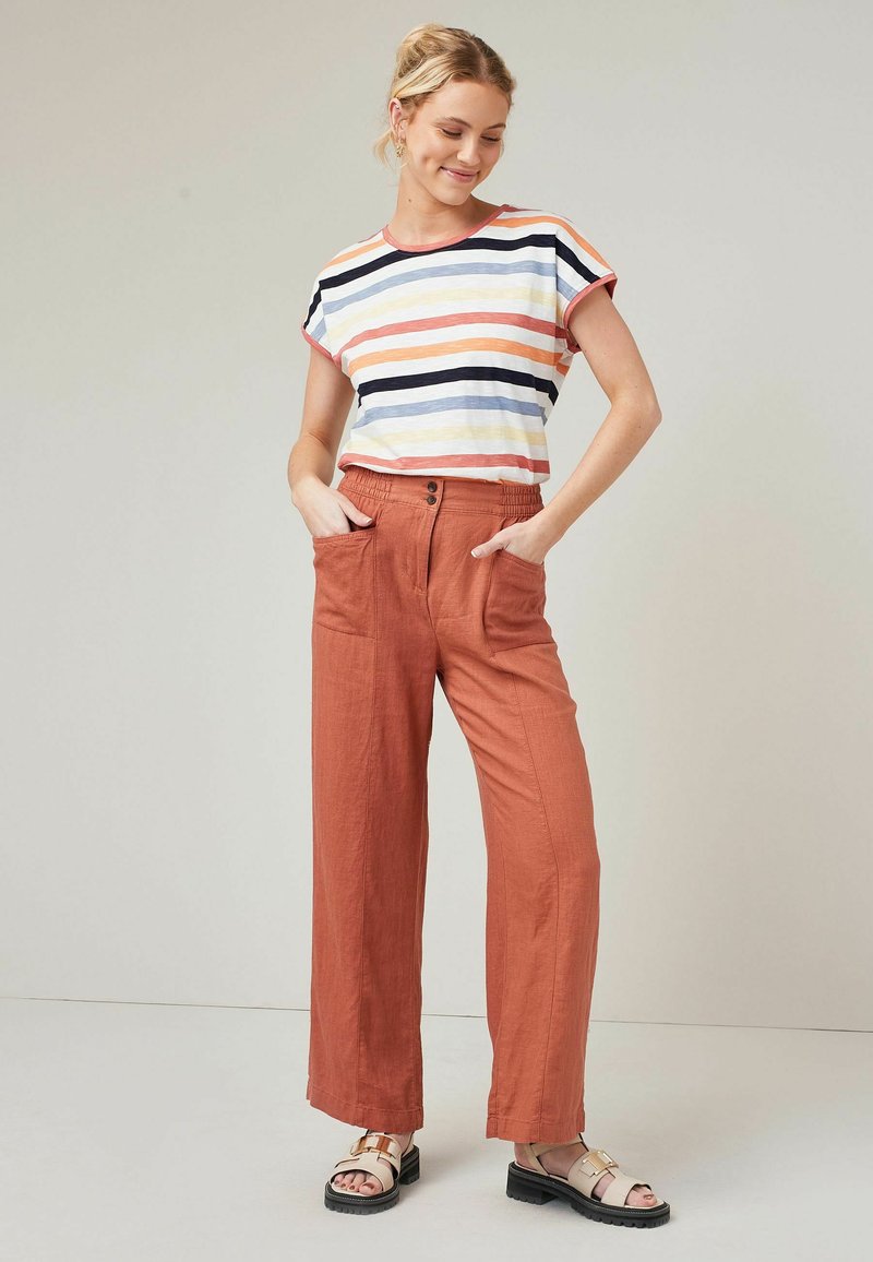 Damen T-Shirts | Next SLUB T-Shirt print multi stripe/rot - AS67447 Damen T-Shirts | Next SLUB T-Shirt print multi stripe/rot - AS67447