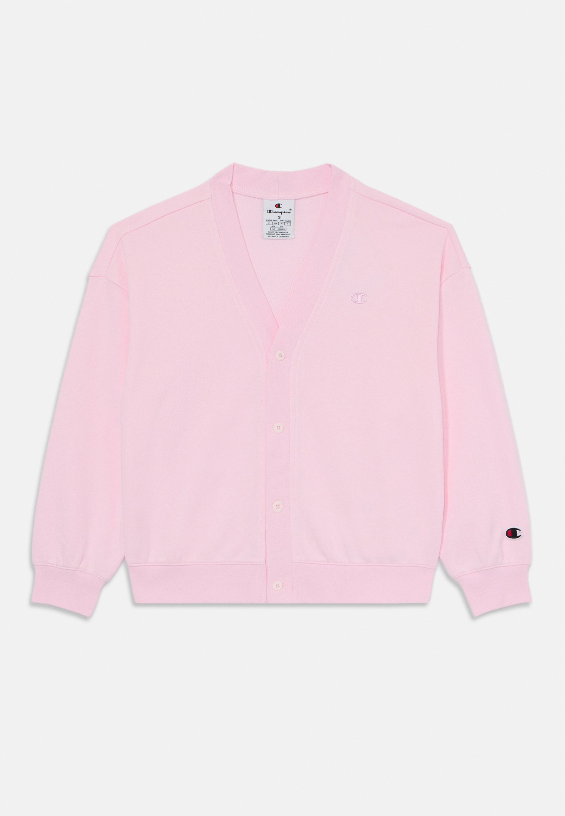 トップス 032c Pink Logo Cardigan Champion ICONS CARDIGAN WITH LOGO - Cardigan - light pink