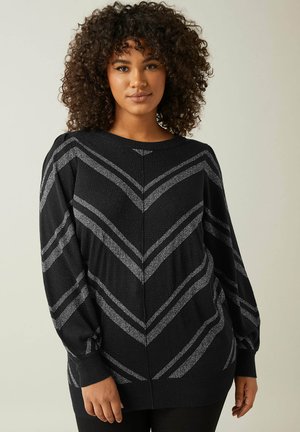 CHEVRON  - Pullover - black