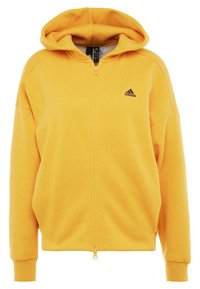 adidas Performance Felpa con zip - gold-coloured