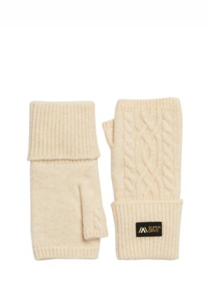 CABLE LUXE HANDWARMER - Luffer - oatmeal white