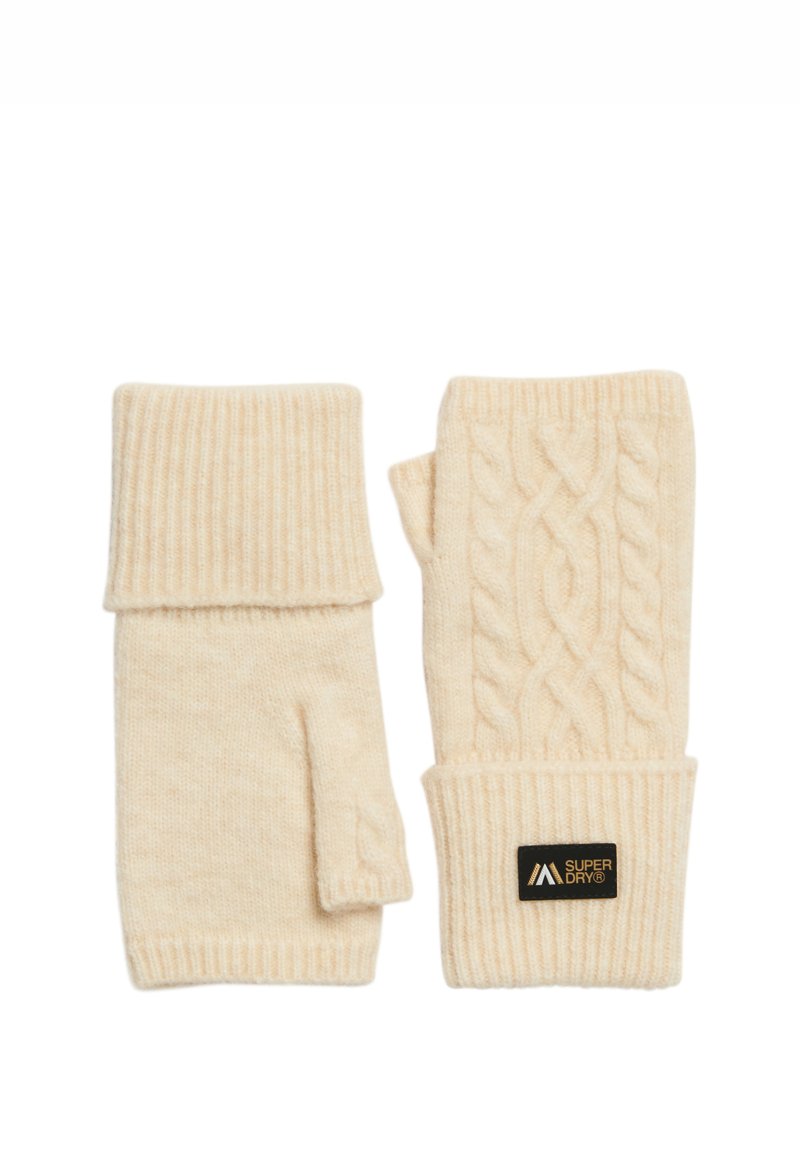 Superdry & Co CABLE LUXE HANDWARMER - Fäustling - oatmeal white