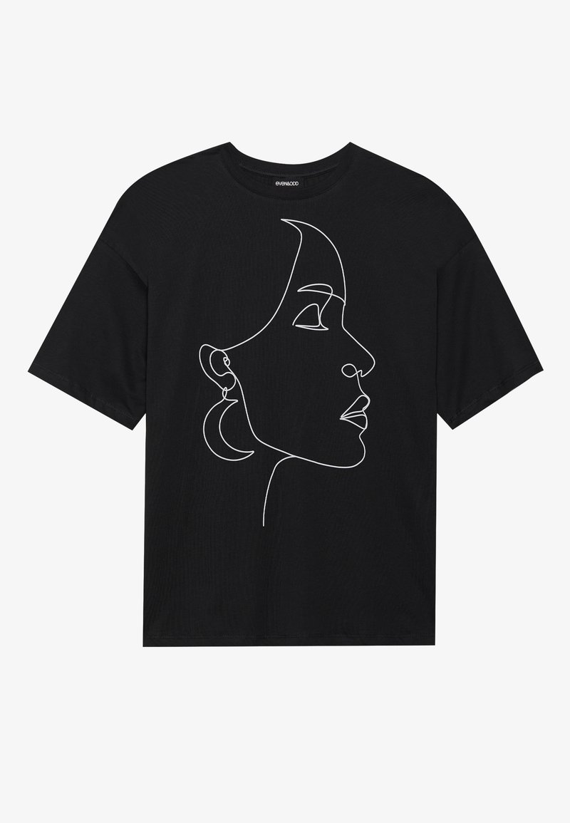 Even&Odd T-shirt print zwart