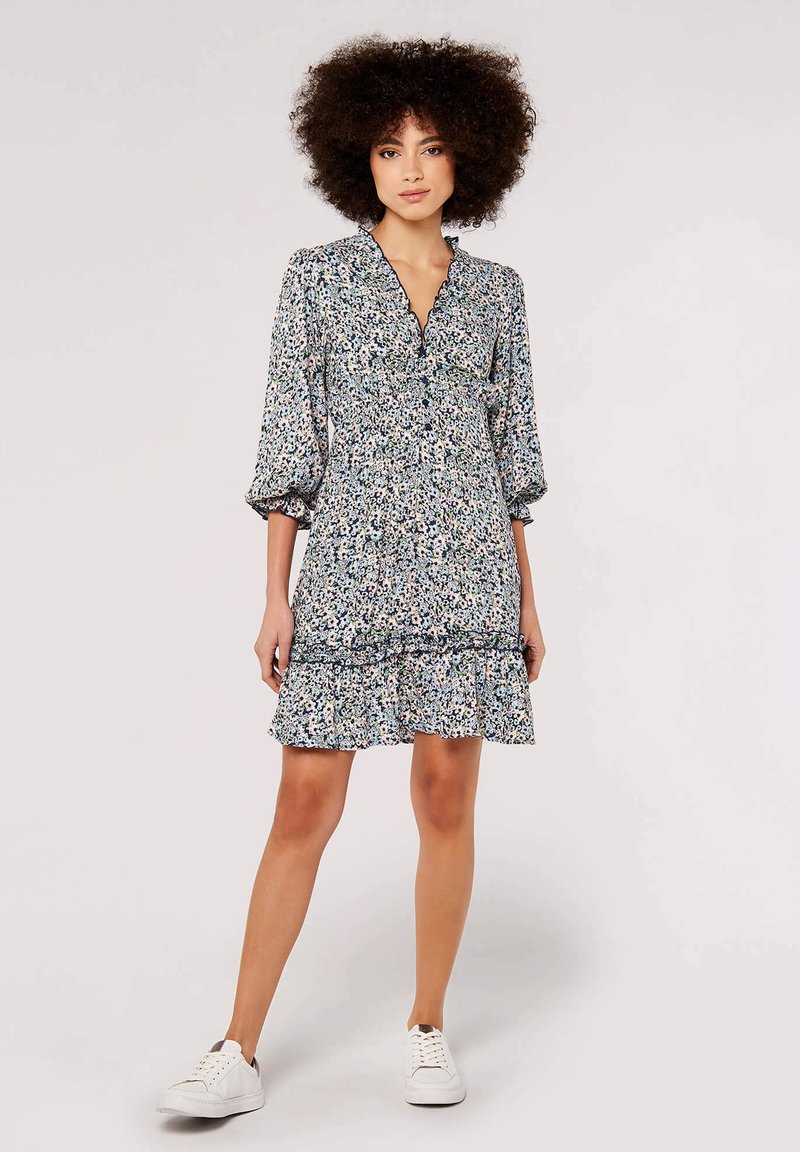 Apricot Jurk donkerblauw