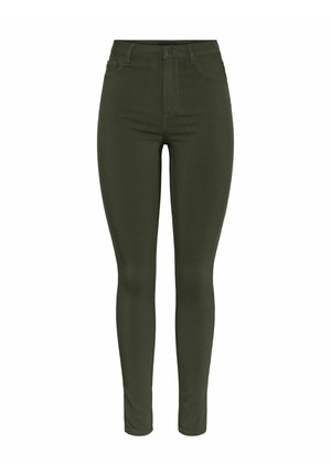 Pieces PCHIGH NOOS - Jeggings - forest night