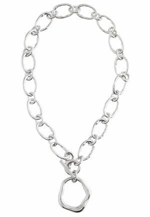 CHUNKY LINK T-BAR - Halskæder - silver tone