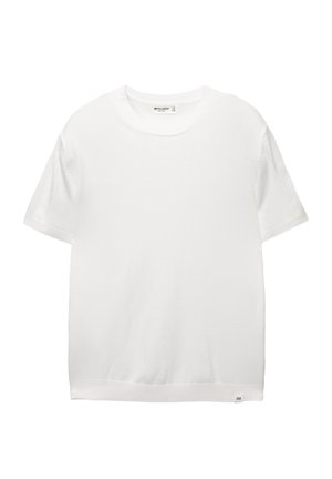 PULL&BEAR SHORT SLEEVE  - T-shirt con stampa - white