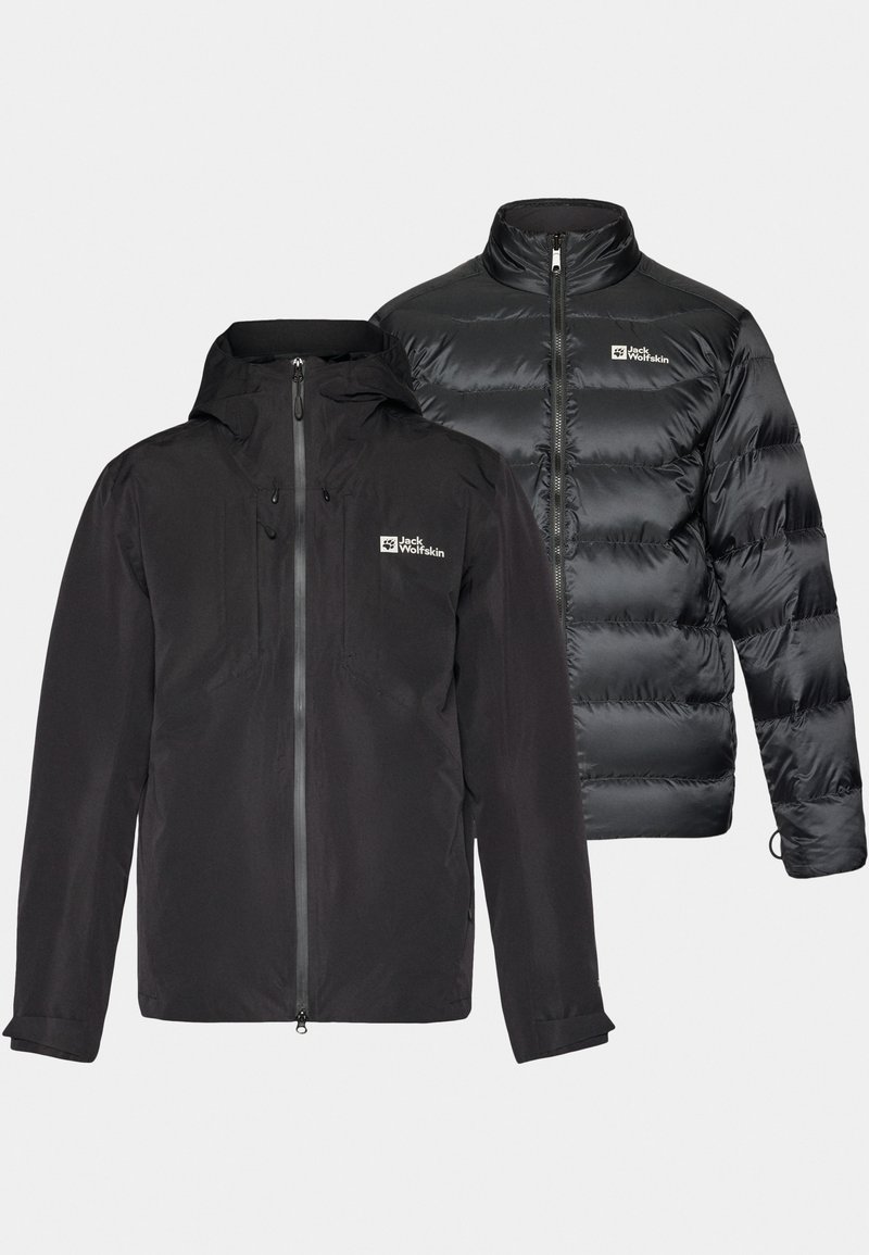 Jack Wolfskin Gewatteerde jas zwart