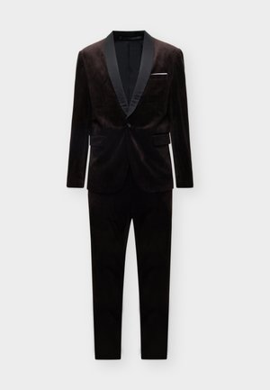 Lindbergh, VELVET TUXEDO SUIT SET - Suit - brown