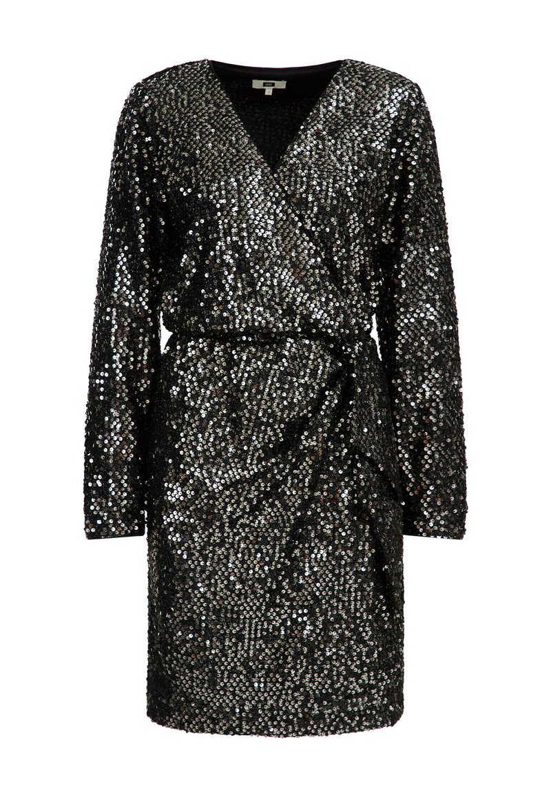 WE Fashion Cocktailjurk zilverkleurig WE Fashion Cocktailjurk zilverkleurig