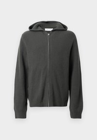 ISAK HOODIE - Cipzáras pulóver - dark evergreen