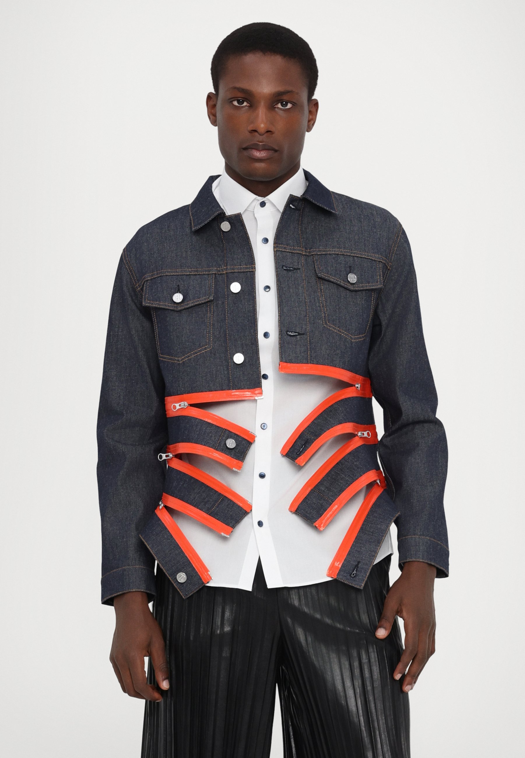 HELMUT LANG Zip Denim Jacket デニムジャケット Helmut Lang ZIP TRUCKER - Denim jacket - raw indigo/raw denim