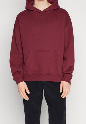 Kapuzenpullover - mottled bordeaux