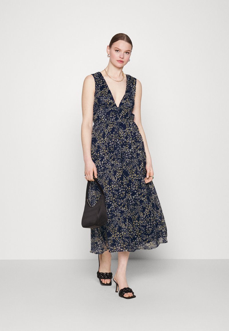 Vero Moda VMDORA KAYA DRESS - Φόρεμα ημέρας - navy blazer aop:dora