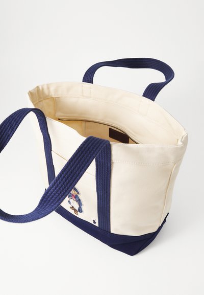Polo Ralph Lauren TOTE - Shoppingveske - ecru/navy