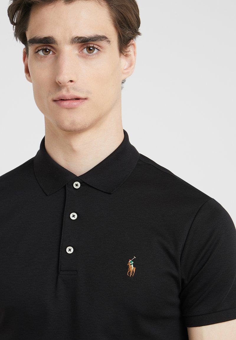 Polo Ralph Lauren SLIM FIT SOFT-TOUCH POLO SHIRT - Polo shirt - black -  