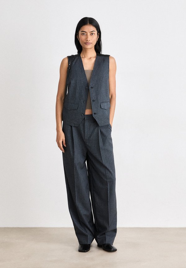 MARIA PANTS - Trousers - night melange3