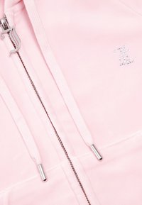 Juicy Couture DIAMANTE HOODIE UNISEX - Φούτερ με φερμουάρ - cherry blossom