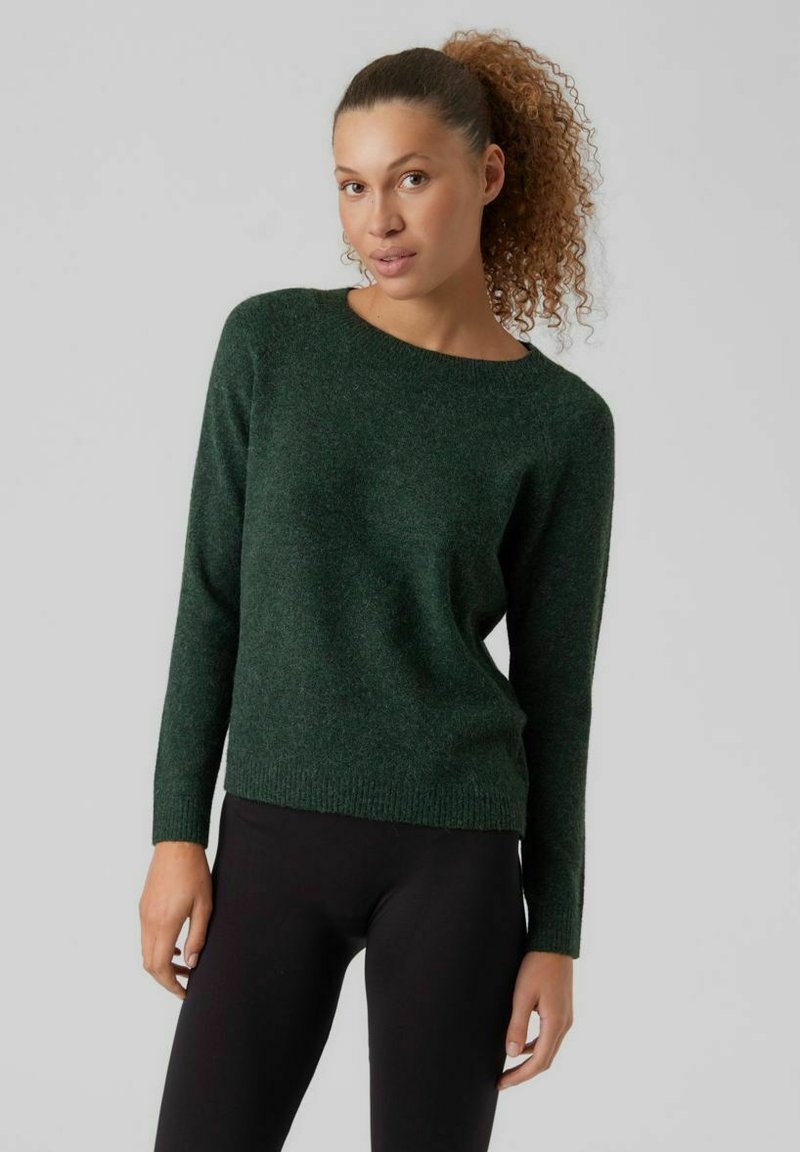 Vero Moda VMDOFFY O NECK BLOUSE - Trui - greener pastures