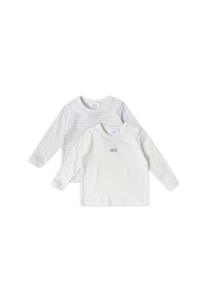 2 PER PACK - Langarmshirt - grau weiß