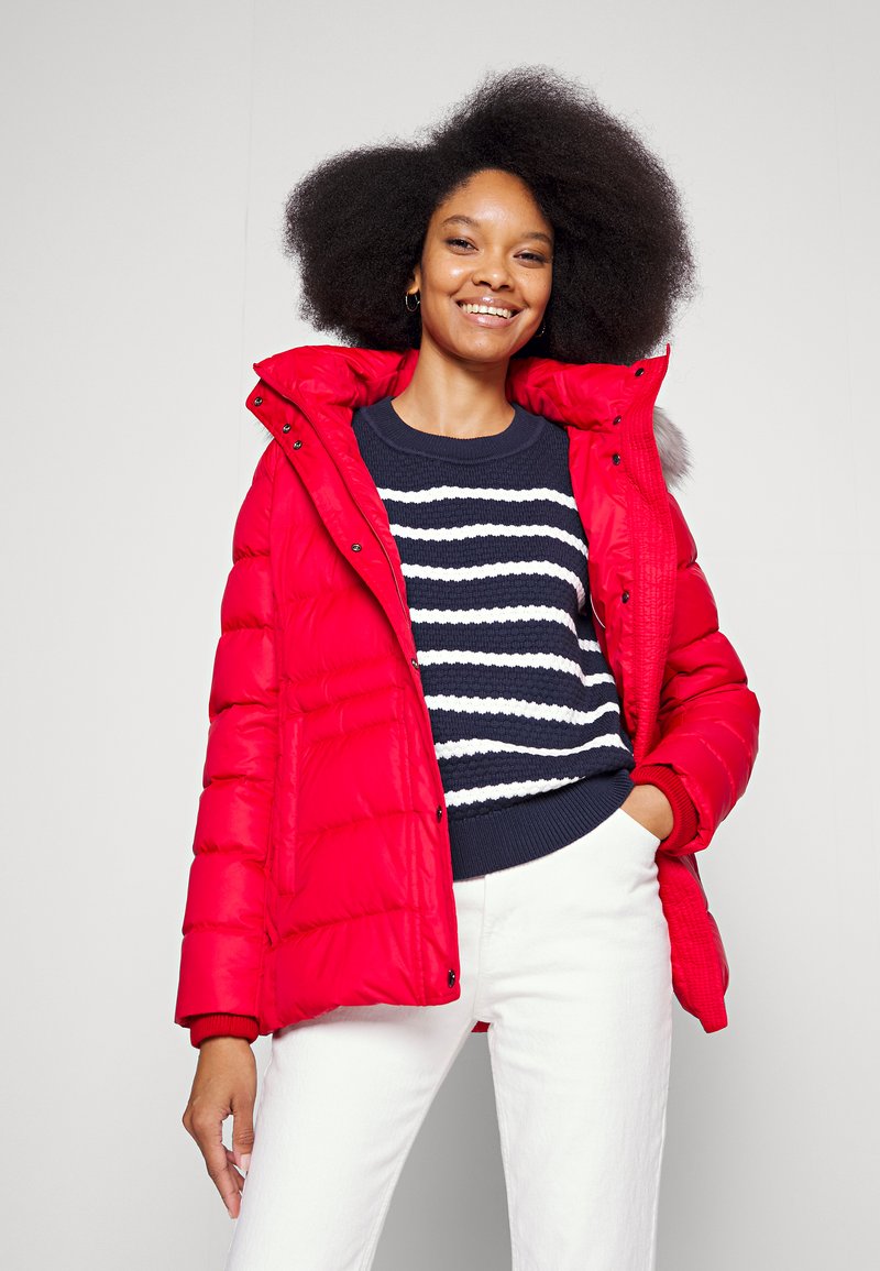 tommy hilfiger jacket red womens